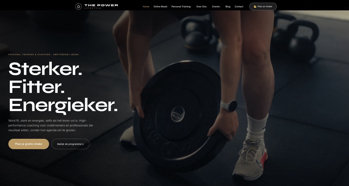 Screenshot powerlifestyle.nl
